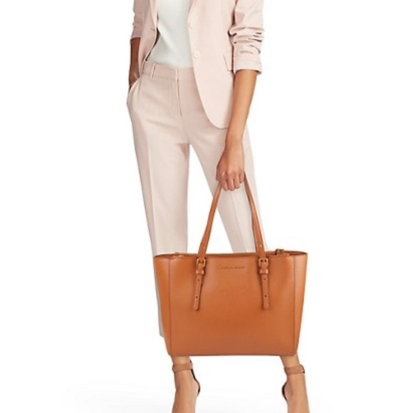MARC JACOBS LARGE COMMUTER LEATHER TOTE( color salmon/pink) - Picture 2 of 12